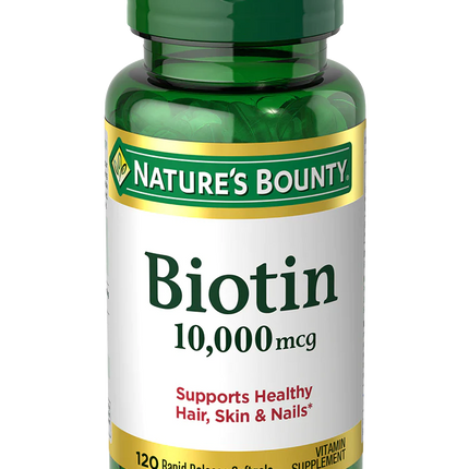 Nature's Bounty Biotin 10,000mcg Softgels 120's