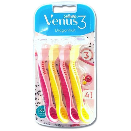 Gillette Dragonfruit Venus Disposable Razors 4's