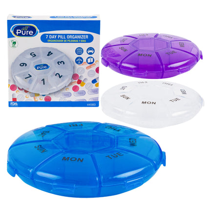 All Pure 7 Day Pill Organizer Round 44583