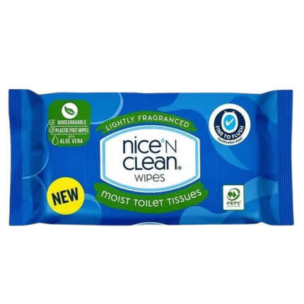 Nice N Clean Fragranced Flushable Wipes 40's
