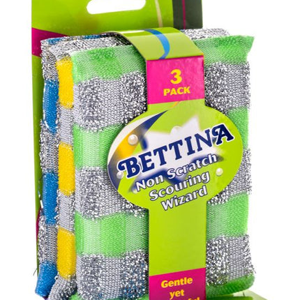 Bettina Non Scratch Scouring Wizard 3pk
