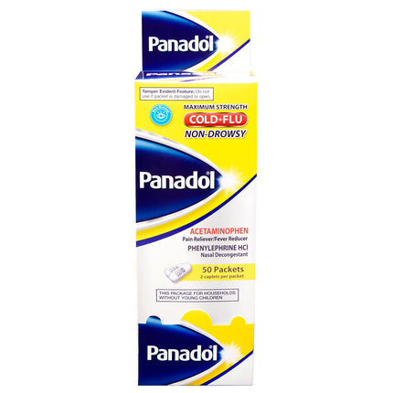 Panadol Cold+Flu Non-Drowsy Caplets 2's