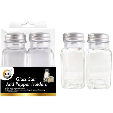 DID Glass Salt & Pepper Holders