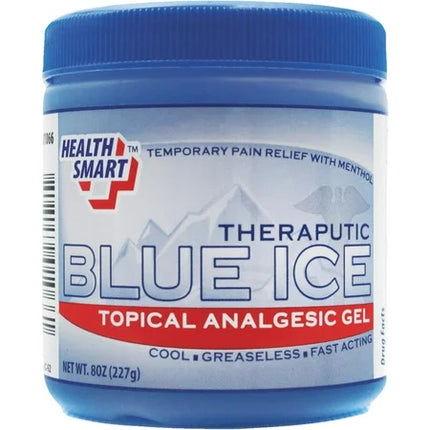 Health Smart Blue Ice Topical Analgesic Gel 8oz