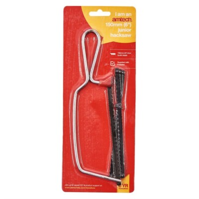 AMTECH HACKSAW JUNIOR  WITH 6 BLADES 150MM