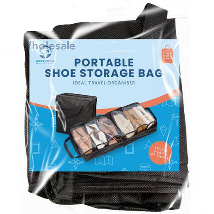 World Tour Portable Shoe Storage Bag