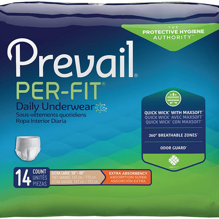 Prevail Daily Underwear Ex Large  58"- 68"  4x14's   PF-514