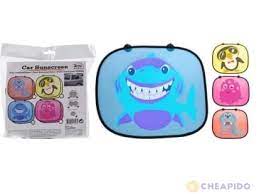 Car Sunshade Asst Animal Designs 2pc