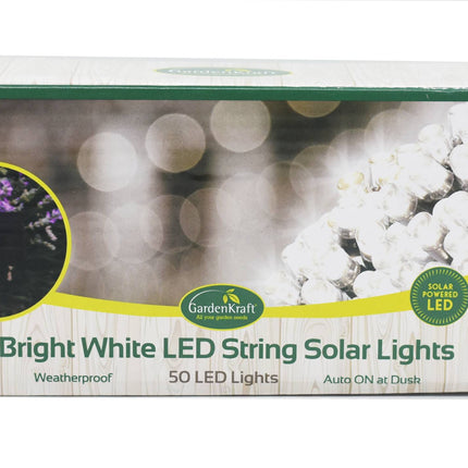 Garden Kraft Solar Lights 50 LED White