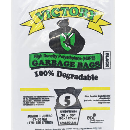Victory Garbage Bags Jumbo 38 x 50"