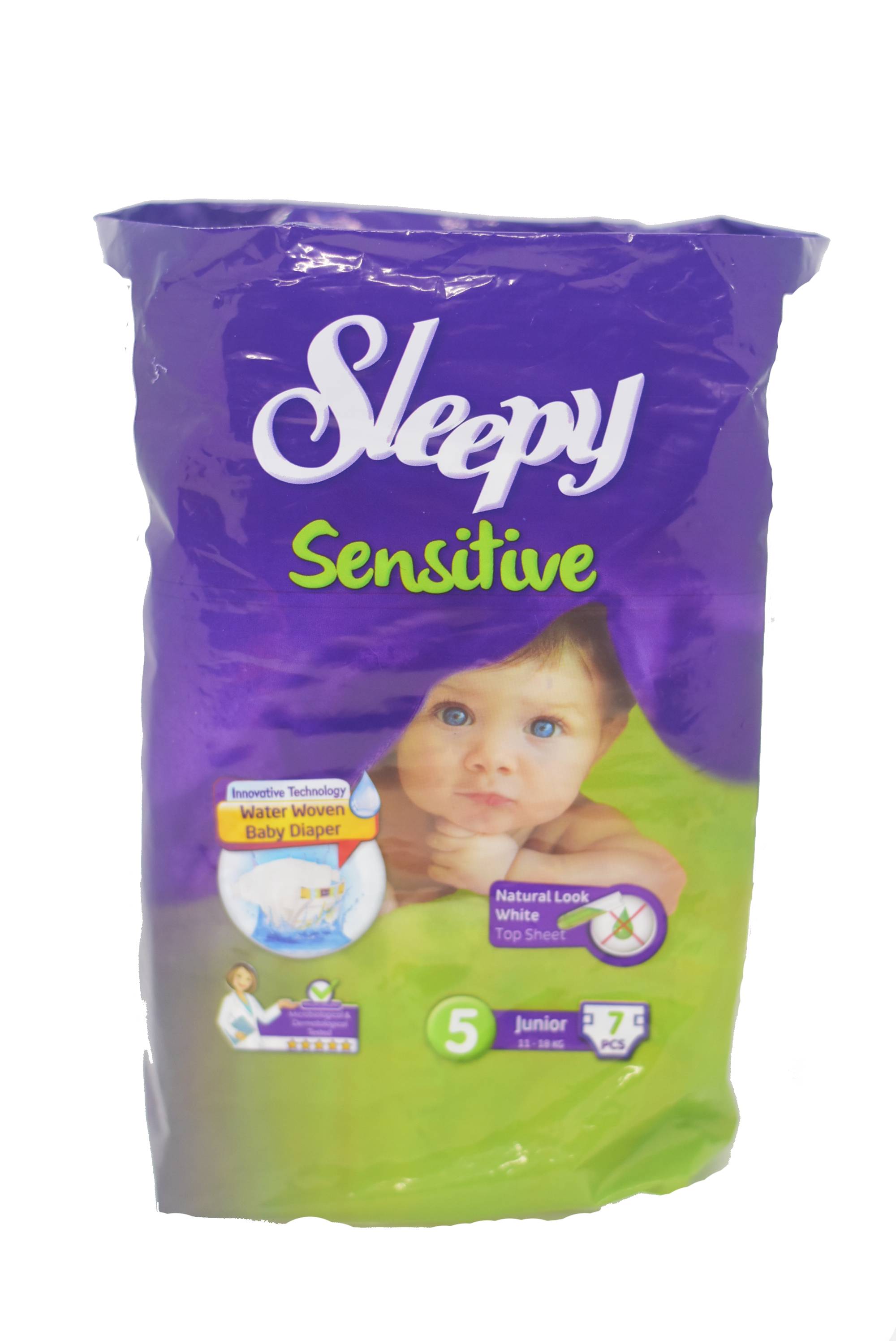 Sleepy Sensitive Diapers No.5 11-18kg 7pc