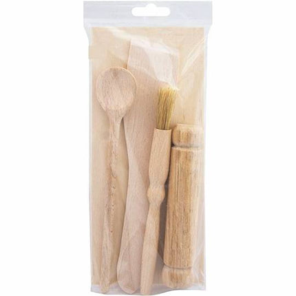 Beech Kids Wooden Kitchen Baking Tool Set 5Pc