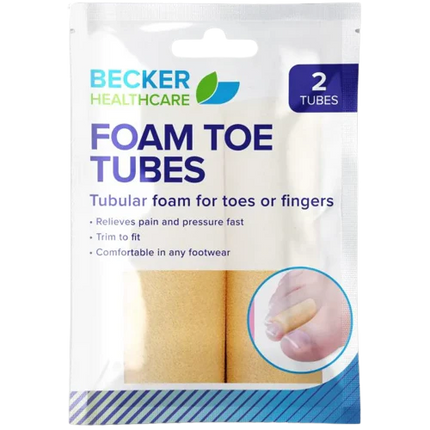 Becker Healthcare Foam Toe Tubes 2's