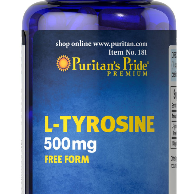 Puritan's Pride L-Tyrosine 500mg Capsules 100's