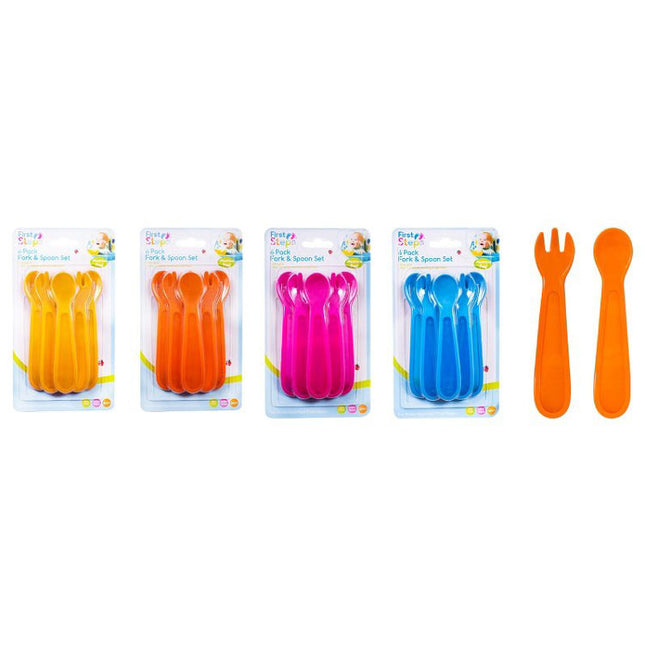 First Steps Fork & Spoon Set 6Pack
