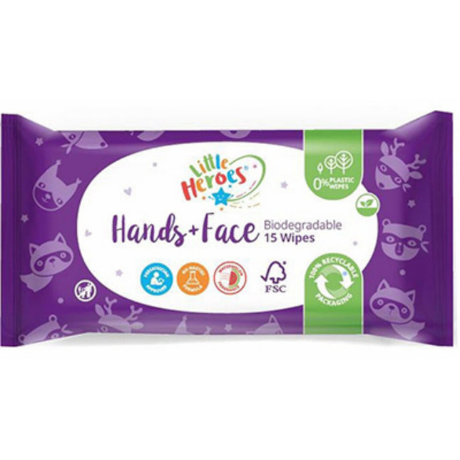 Little Heros Wipes Hands and Face 15s