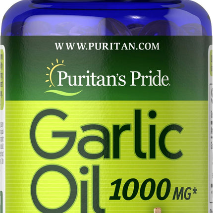 Puritan's Pride Garlic Oil 1000mg Softgels 100's