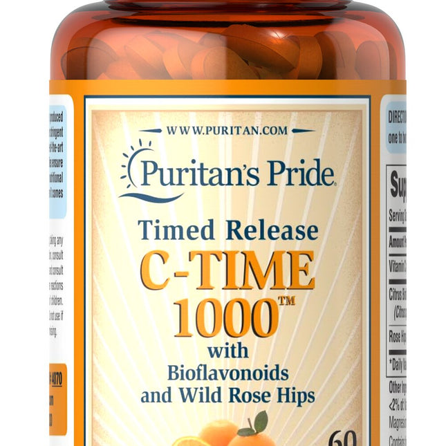 Puritan's Pride C-Time 1000 60 Caplets