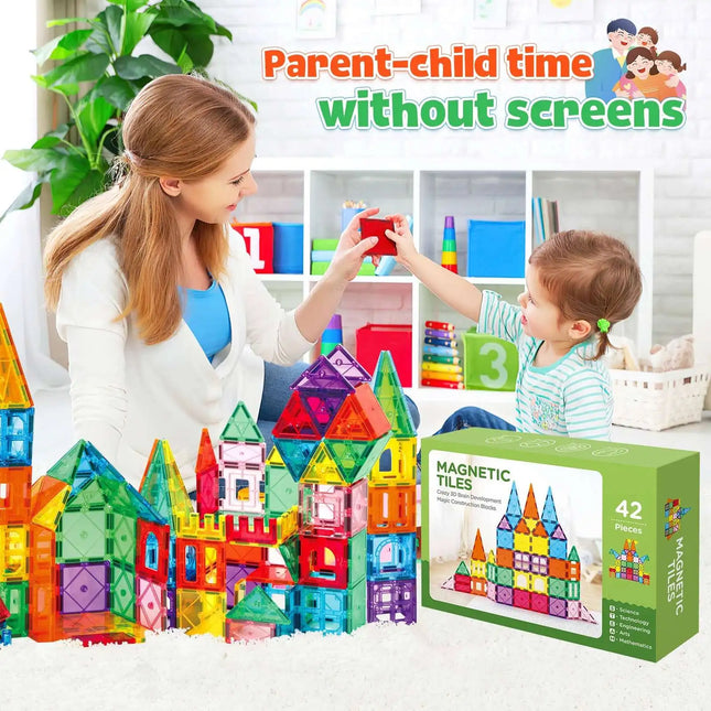 Magnetic Tiles For Kids Magnetic Building Blocks