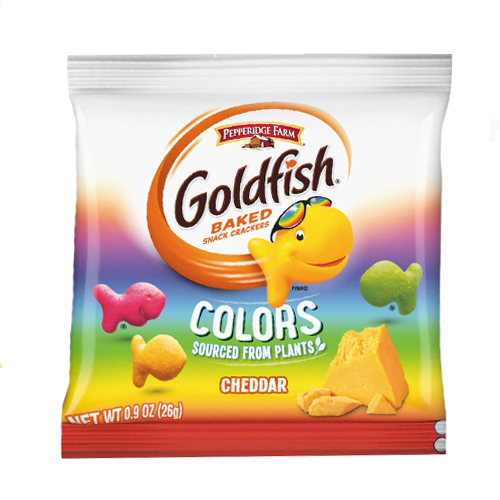 Pepperidge Farm Goldfish Baked Snack Crackers Cheddar Colours 26g