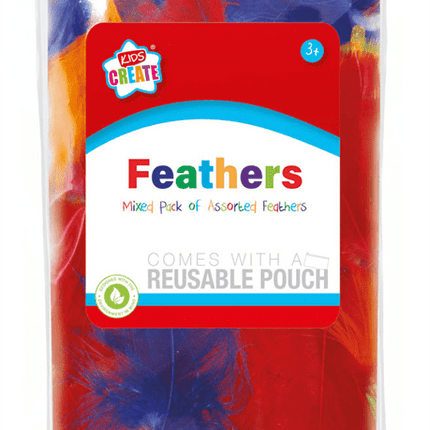 Kids Create Mixed Pack Of Feathers