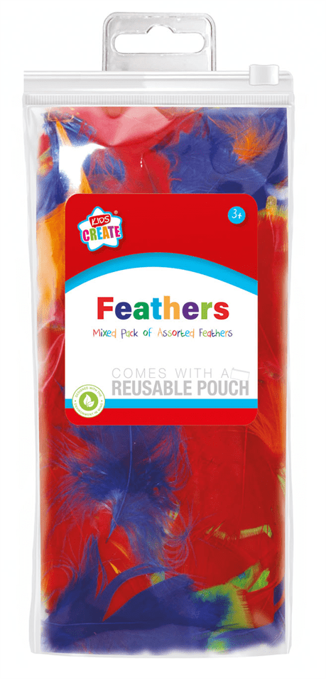 Kids Create Mixed Pack Of Feathers