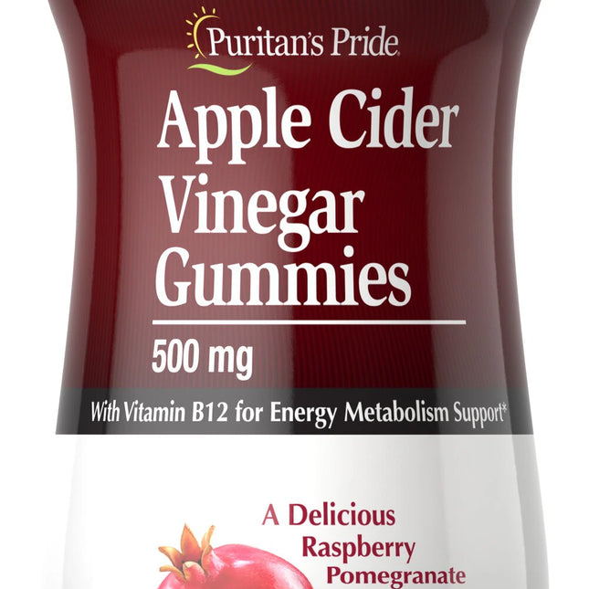 Puritan's Pride Apple Cider Vinegar Gummies 500mg 60 Gummies