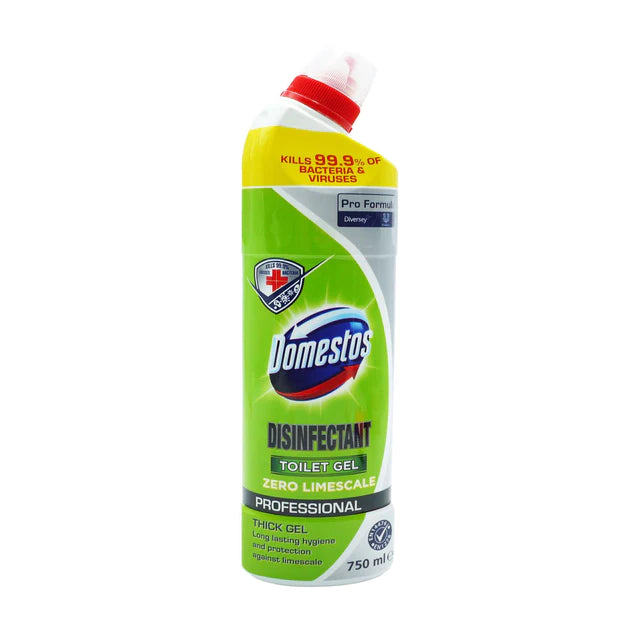 Domestos Zero Limescale Toilet Gel Disinfectant 750ml