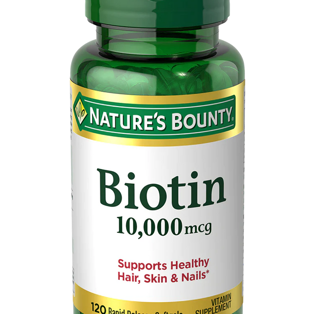 Nature's Bounty Biotin 10,000mcg Softgels 120's
