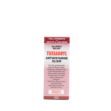 Tussadryl Antihistamine Elixir 100ml (per ml)