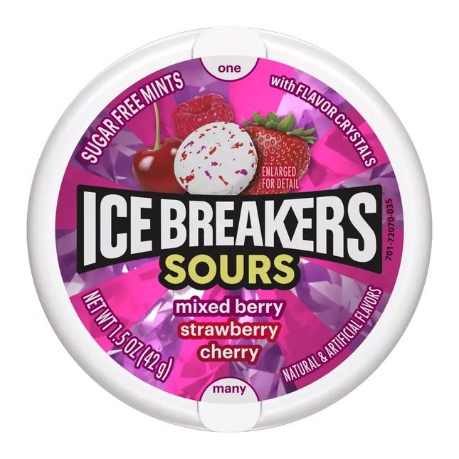 Ice Breakers Sour Fruit Mixed Berry 1.5oz