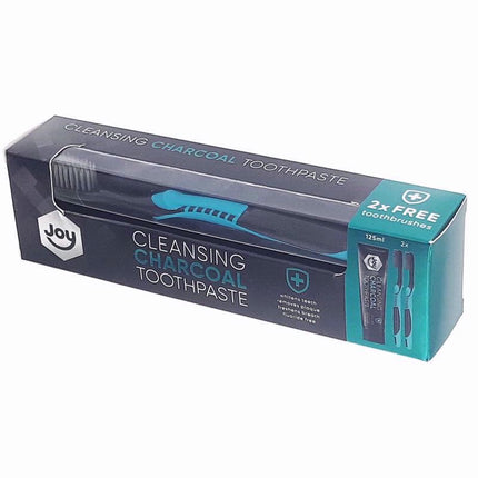 Joy Cleansing Charcoal Toothpaste 125ml w/Toothbrush