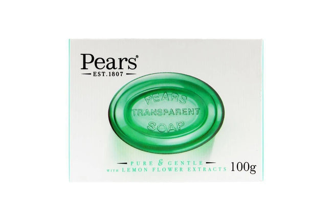 Pears Soap Oil Clear Green Lemon 100g