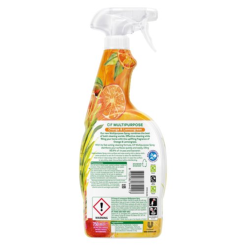 Cif Multi Purpose Orange & Lemongrass 750ml