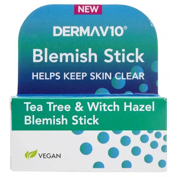 Derma V10 Blemish Stick Tea Tree & Witch Hazel 6g