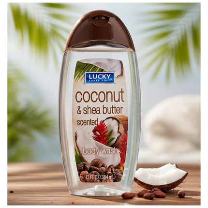 Lucky Super Soft Body Wash Coconut & Shea Butter 13oz