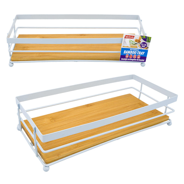 TRAY 13.3 RECT BAMBOO LIGHT