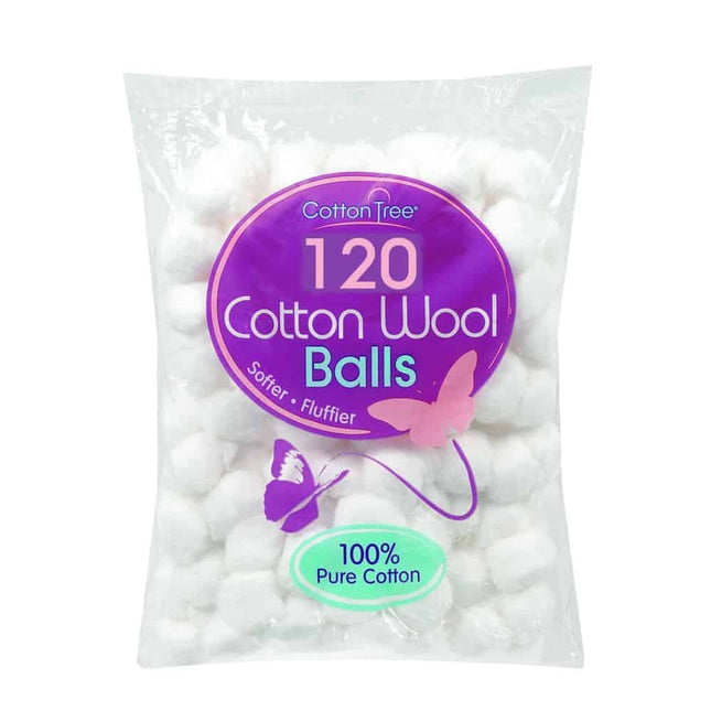 Cotton Tree Cotton Wool Balls 120pk