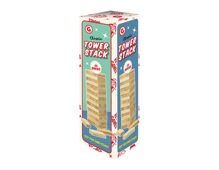 Gifts & Gadgets Classic Tower Stacking Game 54pk