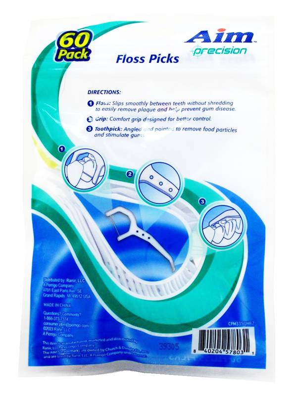 Aim Floss Picks 60Pack