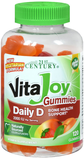 21st Century VitaJoy Gummies 50mcg (2000 IU) Daily D3 120's