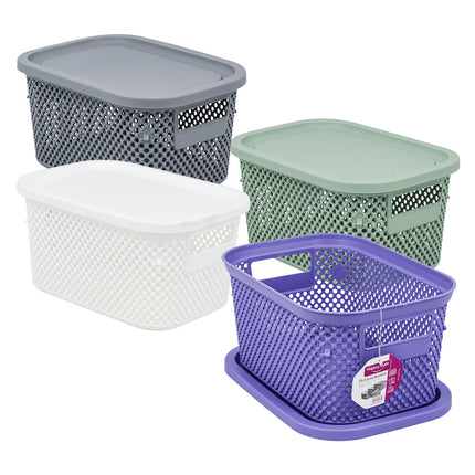 BASKET STORAGE W/LID 4700ML