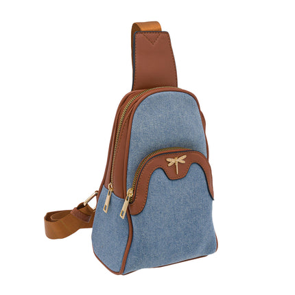 Le Bag Sling Bag Blue Cognac