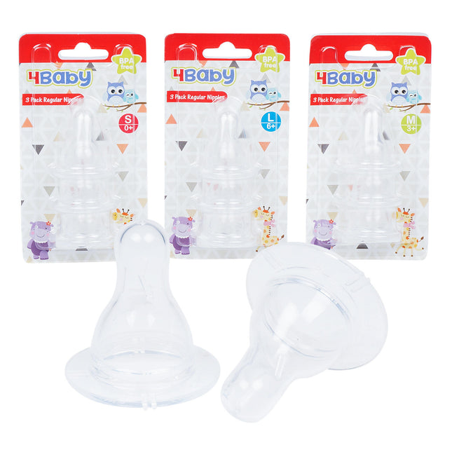 NIPPLE 3PK S/M/L/ REGULAR NECK