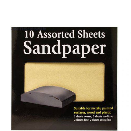 151 ASSTD SANDPAPER SHEETS 10