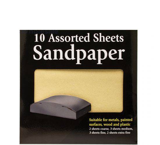 151 ASSTD SANDPAPER SHEETS 10