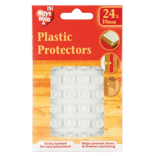 151 PLASTIC PROTECTORS ASST 24 X 10MM