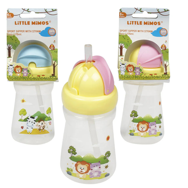 Little Mimos Sipper Cup Sports w/Straw 6oz