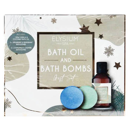 Elysium Spa Bath Oil & Bath Bomb Gift Set