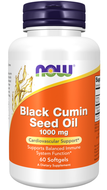 Now Black Cumin Seed Oil 1000mg  Softgels 60's